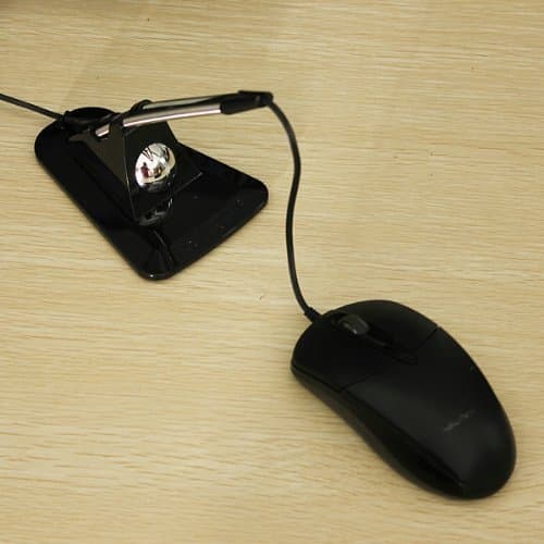 AOZCBOR Flexible Mouse Bungee Mouse Cord Management Fixer Holder (Black)