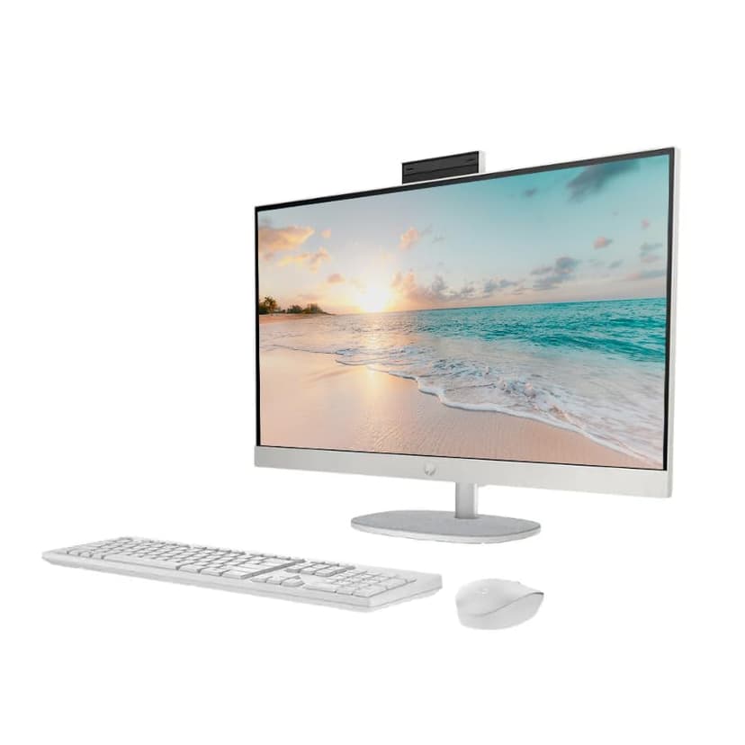HP 27" FHD Touch-Screen All-in-One Computer, 12-Cores Intel Core Ultra 7, 32GB DDR5 RAM 1.5TB Storage (1TB SSD+512GB Docking Station Set), Windows 11 Pro with Microsoft Office Included, White