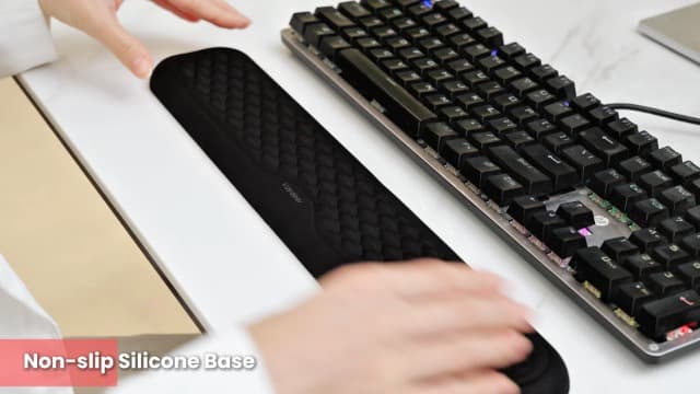 Vaydeer Wrist Rest for Keyboard and Mouse, Computer Ergonomic Wrist Support Pad, Soft Memory Foam Arm Cushion for Desk, Palm Hand Office Laptop Typing