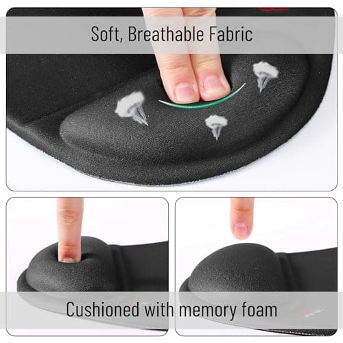Mr. Pen- Mouse Pad with Wrist Support, Ergonomic Pad, Gel Gaming Support, Back to School Supplies