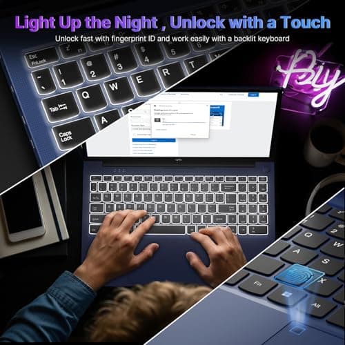 NIMO 17.3 Gaming-Laptop Ryzen 9 8945HS (>i9-13900H) 16GB RAM, 1TB SSD, Radeon 780M, PD 100W USB-C 4.0 AI-Enhanced for Copilot VR Ready, Backlit KB Fingerprint Unlock, Gaming Student Office Business