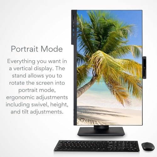 Envision 27" All-in-One Touchscreen Desktop (24-Core Intel i9-14900, 64GB RAM, 4TB NVME, WiFi 6 + BT, Windows 11 Pro, Web Cam, Type-C, Card Reader, DVD-RW, FHD, HDMI, KB/M - Business AIO Computer PC