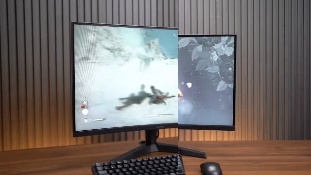 KOORUI 27 inch Curved Gaming Monitor 180Hz FHD 1080P Computer Monitor,VA 1500R Display,Eye Care,Adaptive Sync,DisplayPort1.2& HDMI2.0,VESA Compatible,Tilt Adjustable,Black