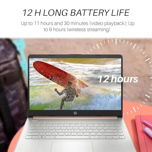 HP-14inch Laptop-Windows11 Laptop-School - Microsoft Office 365 - Quad-core Intel Processor - Long Battery Life - Ultralight Laptop for Student- Mini Laptop (16GB RAM |512GB PCIE SSD)