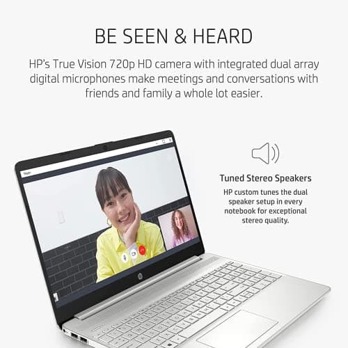 HP Pavilion 15.6" HD Touchscreen Anti-Glare Laptop, 16GB RAM, 256GB SSD Storage, Intel Core Processor up to 4.1GHz, Up to 11 Hours Long Battery Life, Type-C, HDMI, Windows 11 Home, Silver