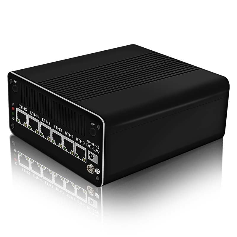 CWWK Mini PC 13th Intel i7-1355U(10C/12T,up to 5GHz), 6*Intel i226-V 2.5G Ethernet Ports 10-core Soft Routing,2*USB3.2|1*TF Slot|2*SATA|1*M.2 NVMe x4|Triple Display 4K,64G RAM 1TB SSD.
