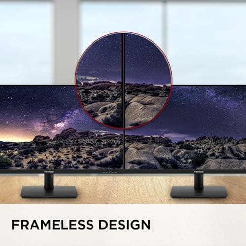 ViewSonic VS2747-H 27 Inch 1080p IPS Monitor with 100Hz, Variable Refresh Rate, Thin Bezels, Eye Care, HDMI, VGA