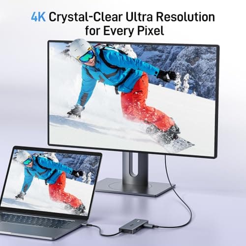 Acer USB C Docking Station Dual HDMI Monitor, Laptop Multiport Adapter with 4K HDMI, USB A&C 3.0 Ports, SD/Micro SD, 100W PD Charging, USBC Dock Compatible with Mac/Acer/Dell XPS/HP/Surface etc