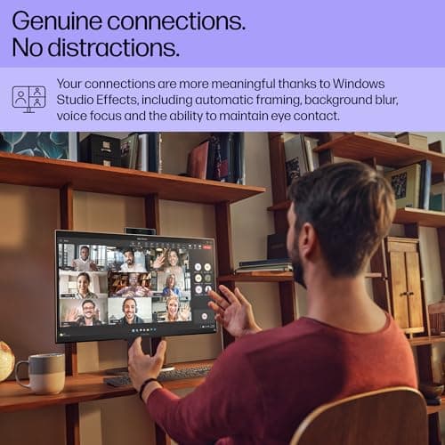 HP OmniStudio X 27 inch All-in-One Desktop AI PC, FHD Touchscreen, Intel Core Ultra 7 256V, 16 GB RAM, 2 TB SSD, Intel Arc Graphics 140V, Windows 11 Home, Copilot Plus, 27-cs1010