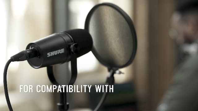 Shure MV7X Microphone - XLR Only Pro Quality Dynamic Mic for Podcasting & Vocal Recording, Voice-Isolating Technology, All Metal Construction, Mic Stand Compatible, Optimized Frequency - Black