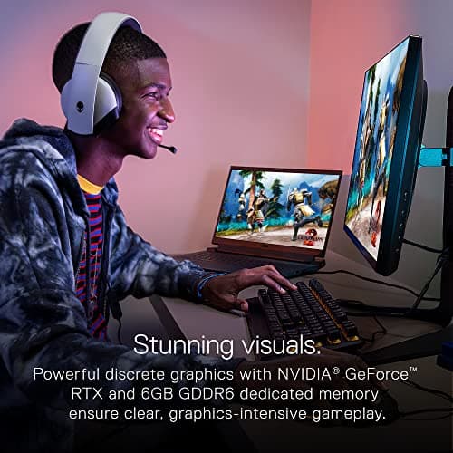 Dell G15 5520 15.6 Inch Gaming Laptop – 1080p FHD 120Hz Display, Intel Core i7-12700H, 16GB DDR5 RAM, 512GB SSD, NVIDIA Geforce RTX 3060 6GB GDDR6, Intel Wi-Fi 6, USB C, Windows 11 – Dark Shadow Grey