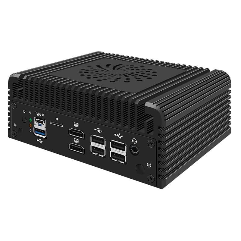 CWWK Mini PC N100 Firewall Hardware 2 x 10GbE SFP+, 2 x i226V 2.5GbE LAN OPNsense Appliance,AES-NI, 2HD, TypeC, TF Card Slot, M.2 WiFi Slot,NO RAM NO SSD