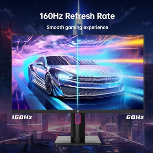 27 Inch 4K Gaming Monitor, UHD 160Hz/144Hz 1ms Fast IPS Monitor, Freesync/G-Sync, HDR400, 132% sRGB, HDMI DisplayPort, VESA, Tilt/Height/Pivot Adjustable, H27P22S