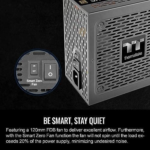 Thermaltake Smart BM3 650W 80Plus Bronze ATX 3.0 & PCIE 5.0 Ready Semi-Modular Power Supply; 105°C/221°F Japanese Capacitor; 5 Year Warranty; PS-SPD-0650MNFABU-3