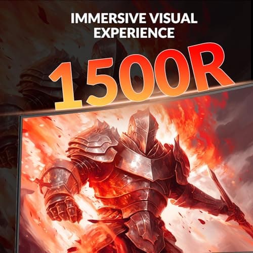 ZZA 49" Curved Gaming Monitor 144/165Hz Ultrawide 32:9 WDFHD 3840 x 1080P,Ultrawide Monitor, 1500R, 120% sRGB, HDMI 2.1 & DP 1.4, Height Adjustable