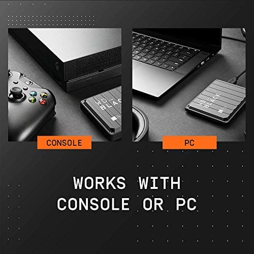 WD_BLACK 5TB P10 Game Drive, Portable External Hard Drive, Works with Playstation, Xbox, & PC - WDBA3A0050BBK-WESN