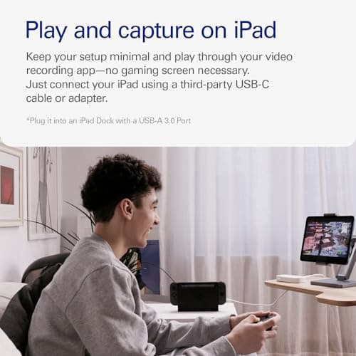 Elgato Game Capture Neo – USB Portable Capture Card 4K60 HDR Passthrough, 1080p60 Video Recording – For PS5|Xbox|Nintendo Switch 2 - OBS, Quicktime and more - Plug & Play|Works on Laptop|PC|Mac|iPad