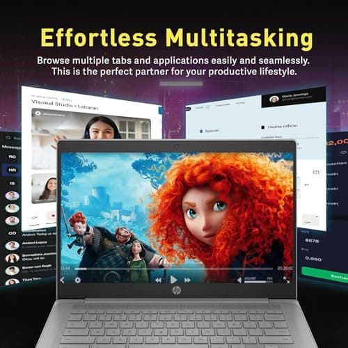 HP Chromebook 14" HD Flagship Laptop for Student Business, Quad-Core Celeron N4120 Processor, 4GB RAM, 192GB Storage (64GB eMMC + 128GB Card), Webcam, WiFi, Long Battery, Chrome OS+HubxcelAccessory