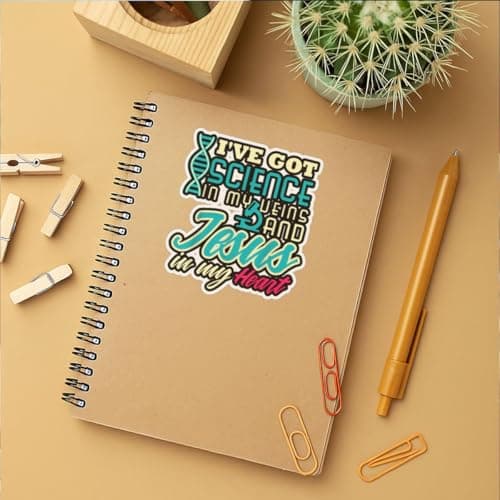 Science Teacher Christian Jesus Biology Chemistry Major Kiss-Cut Sticker