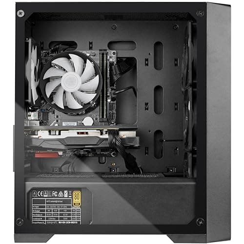 Blackout Computers Gaming Desktop PC Computer, Intel Core i7 3.6 GHz up to 4.0 GHz,AMD Radeon RX 580 8G GDDR5,16GB RAM,1TB NVME SSD, Windows 10 Pro, WiFi, Bluetooth 5.0, VR Ready,RGB Fans x4 (Renewed)