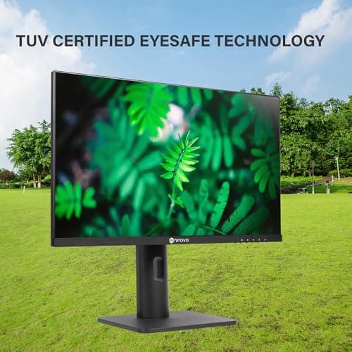 AG Neovo MH2703 27 inch Monitor Adjustable Height, Rotate, Swivel,100Hz, TUV Eyesafe, FHD 1080p, VGA, HDMI, and DisplayPort