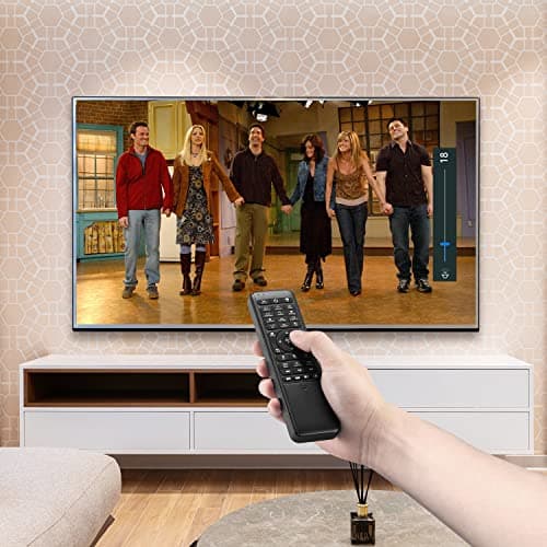 Pepper Jobs W10 GYRO Air TV Remote, QWERTY Keyboard Fly Mouse for Win 11/10, LED Backlit Keyboard Mini PC Controller, 6-Axis Gyro w/Learning Remote Control Function