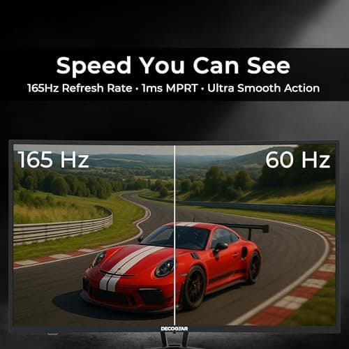 Deco Gear 39" Curved Ultrawide Gaming Monitor | 2560x1440 | 1ms MPRT | 165 Hz | 16:9 | HDR400 | 4000:1 | 1 x HDMI | 1 x DisplayPort
