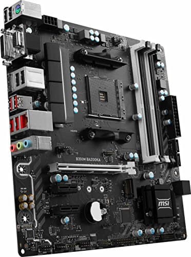 MSI Gaming AMD Ryzen B350 DDR4 VR Ready HDMI USB 3 CFX micro-ATX Motherboard (B350M BAZOOKA)