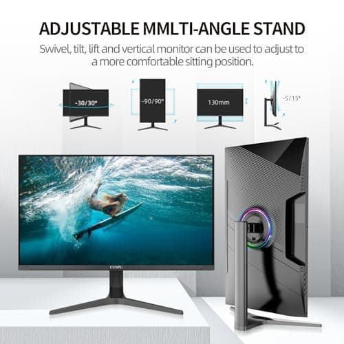 32 inch 4K UHD (3840 x 2160) Monitor IPS Ultra-Thin Computer Monitor 60Hz sRGB 100% Built-in Dual Speakers HDR10 VESA DisplayPort HDMI Height/Tilt/Pivot Adjustment