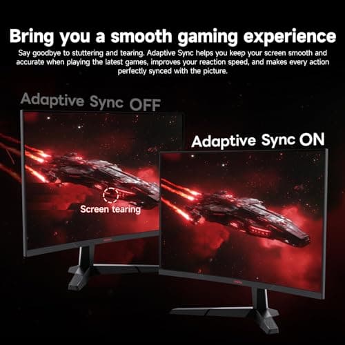 KOORUI 27 inch Curved Gaming Monitor 180Hz FHD 1080P Computer Monitor,VA 1500R Display,Eye Care,Adaptive Sync,DisplayPort1.2& HDMI2.0,VESA Compatible,Tilt Adjustable,Black