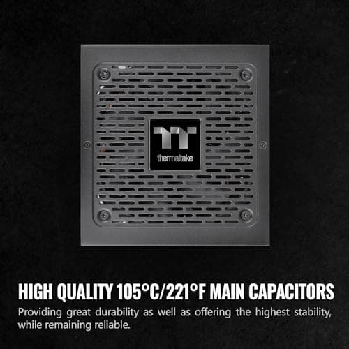 Thermaltake GF1 (2024) Fully Modular ATX 850W Power Supply - 80 Plus Gold - Ultra Quiet - Zero RPM, PS-TPD-0850FNFAGU-P