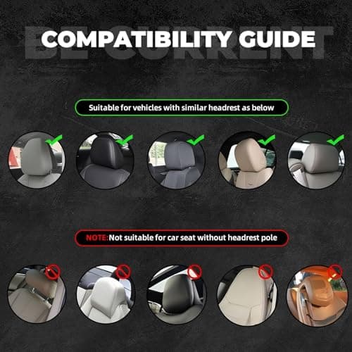 Unreal Engine Cello 2 Pcs Personalized Car Headrest Cover with Headrest Covers for Car Soft Breathable Car Headrest Fit for Most Cars Sedan Van Vehicles ﻿