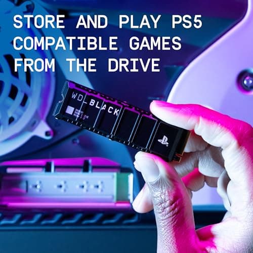 WD_BLACK 8TB SN850P NVMe M.2 SSD Officially Licensed Storage Expansion for PS5 Consoles, up to 7200MB/s, with heatsink - WDBBYV0080BNC-WRSN