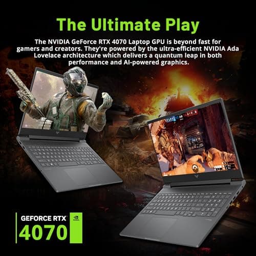 HP Victus 16.1" FHD 144Hz Gaming Laptop, AMD Ryzen 7-8845HS, 16GB DDR5, 512GB SSD, NVIDIA GeForce RTX 4070, Backlit Keyboard, FHD Camera, Wi-Fi 6, Win 11 Pro, Silver, 256GB Docking Station Set