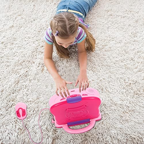 LESHITIAN Kids Laptop, 65 Learning Activities to Learn Alphabet, Words, Mathematics, Play Games and Music, Leaning Computer for Kids Ages 3+