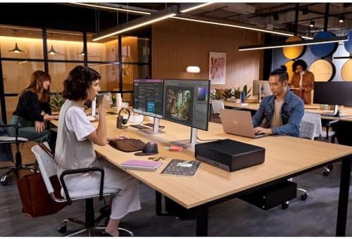 HP ElietDesk 805 G9 SFF Business Desktop Computer, AMD Ryzen 5 8500G, 32GB DDR5, 1TB PCIe SSD, Radeon 740M Graphics, Dual 4K Display Support, USB-C, HDMI, RJ-45, Wi-Fi, Wired KB & Mouse, Win11 Pro