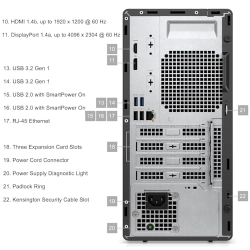 Dell OptiPlex 7020 Desktop Computer, 7000 Tower Dekstop PC, Intel Hexa-Core i5-12500 (Beat i7-11700), 32GB DDR5 RAM, 1TB PCIe SSD, DVDRW, USB WiFi Adapter, RJ-45, HDMI, DisplayPort, Windows 11 Pro