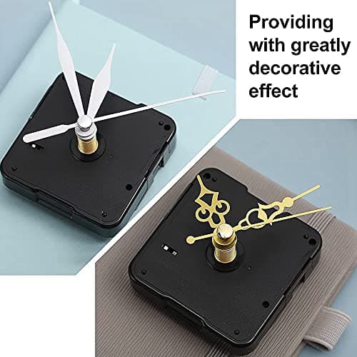 5 Pcs Clock Movement Mechanism Parts Silence Quartz DIY Wall Clock with 7 Different Pairs Clock Hands Replacement Kit