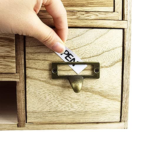 Ikee Design Large Extendable Wooden Desktop Organizer For Office Supplies, Storage Shelf Rack Book Shelf, Stationary Compartment Holder, Back to School, 17 1/4 W x 7 1/2 D x 12 H in