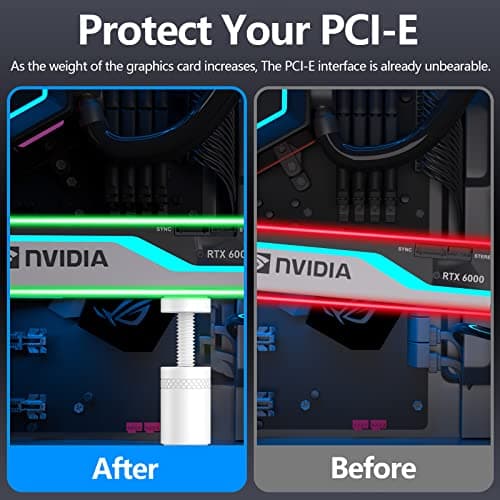 Compact GPU Anti-Sag Stick, Video Card Support Bracket with Magnet & Non-Slip Base (S, 25-50mm)