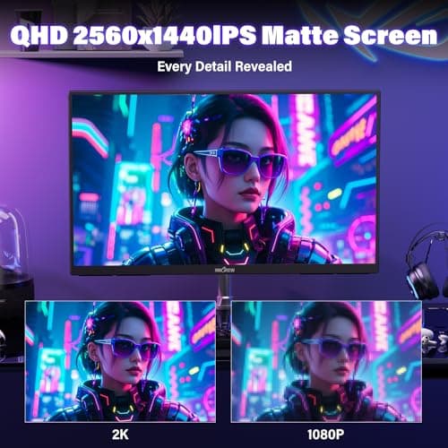 InnoView 23.8 Inch 2K 100Hz Large Portable Monitor ∆E<2 100% sRGB Fast IPS Portable Gaming Monitor QHD w/180° Adjustable Stand USB-C HDMI Laptop Monitor for PS5/4 Desktop MacBook Switch Xbox 2560X1440