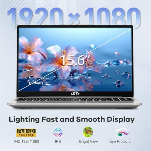 NIMO 15.6" IPS FHD-Gaming-Laptop, 6 Cores AMD Ryzen 5 6600H 32GB DDR5 RAM 1TB SSD (Beat i7-1165G7 up to 4.5GHz) 660M 6nm GPU-Computer with 100W Type-C Backlit Keyboard, Fingerprint