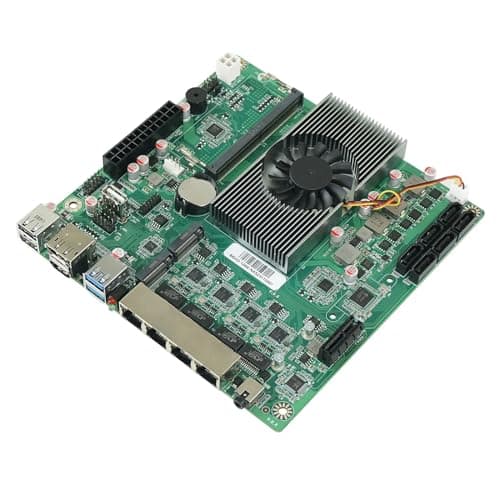 N100 Industrial Motherboard NAS 4 Cores 4 Threads Low Power Processor 4x2.5G i226 Network M.2 Slot 6xSATA DP HDMI 2.0 PCIE ×1 .1*M2_ SSD NVME/NGFF+ 1*M.2_ NVME