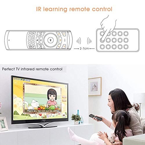 Rii Mini K25 Multifunction Portable 3 in 1 2.4GHz Wireless Fly Mouse Keyboard and Remote Control with Rechargeable Li-ion Battery for PC, Laptops, Linux, Android Tv Boxs, Windows, Windows, IPTV