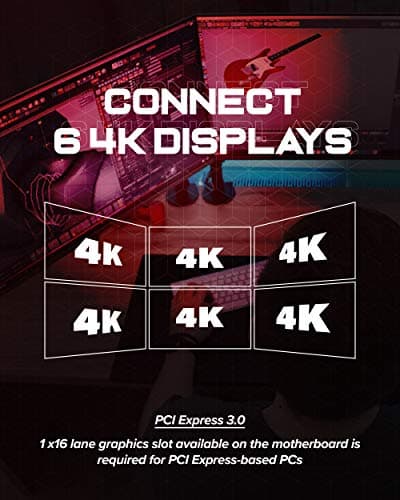 VisionTek Radeon HD 7750 2GB GDDR5 – 4K Resolution Support Graphics Card – Support up to 6 Monitors with Mini DisplayPort Outputs – AMD Eyefinity 2.0 – Suitable Graphics Card for Gaming PC