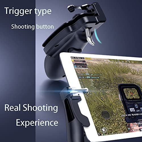 Game Controller for iPad PUBG Mobile Game Controller Cellphone Trigger Switches for PUBG/Knives Out Gaming Controller Shooter L1R1 Trigger Fire Button Aim Key Gamepad for Tablet/Android/iOS/iPhone