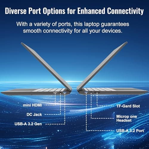 2025 Laptop Computer 15 15.6 Inch FHD, Windows 11 Pro with MS Office for School College Students Business, 8GB RAM, 256GB SSD, Dual-Core Intel Celeron(Up to 2.6GHz), Wi-Fi, Bluetooth, USB 3.2, Gray