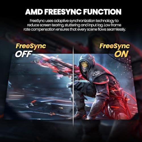 CRUA 27" Curved Gaming Monitor, 180Hz/200Hz FHD 1080P VA Screen 1500R Computer Monitors, 1ms(GTG) with FreeSync, Low Motion Blur, DisplayPort, HDMI, Support Wall Mount Install- Black