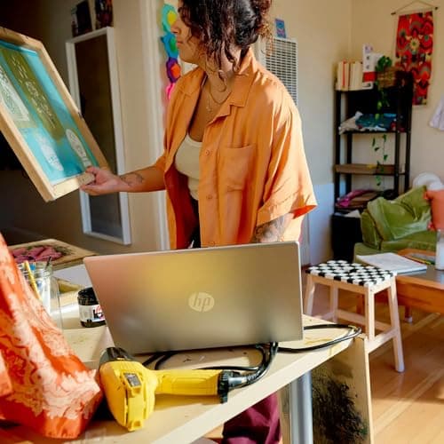 HP 15.6" Touchscreen Laptop, 64GB RAM 2.5TB Storage (2TB SSD+512GB Docking Station Set), 6-Cores Intel Core i3, Windows 11 Pro with Microsoft Office Included, PLUSERA Earphones, Silver