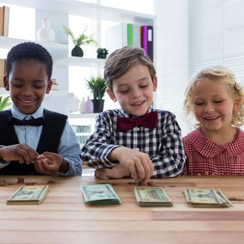 210 PCS Prop Money Number Learning Play Education Toys for Girls Boys,Develops Early Math Skills,Prop Money for Board Game, Moive, Magic